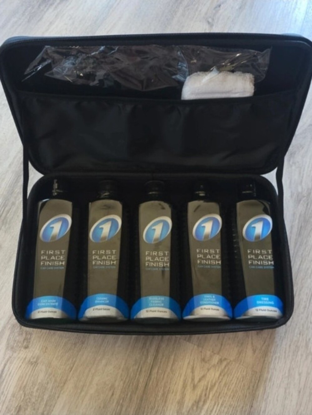 The First Place Car Care System by MetroTech Ceramic Enhancer Fabric Cleaner,Lea